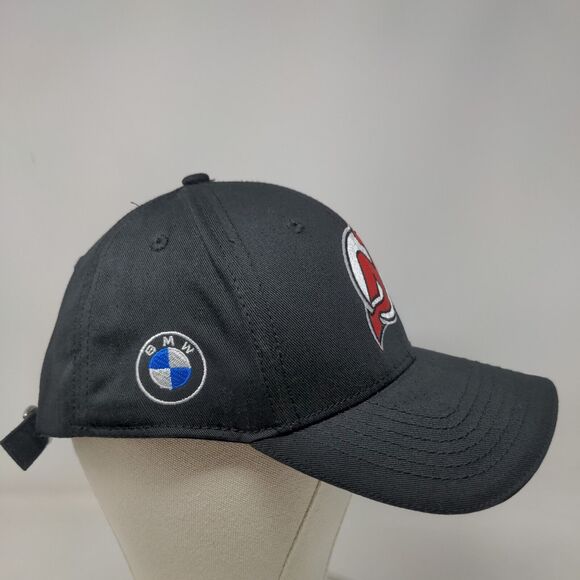 NHL New Jersey Devils Men's Slideback Hat Black Embroidered Logo BMW - Picture 4 of 6